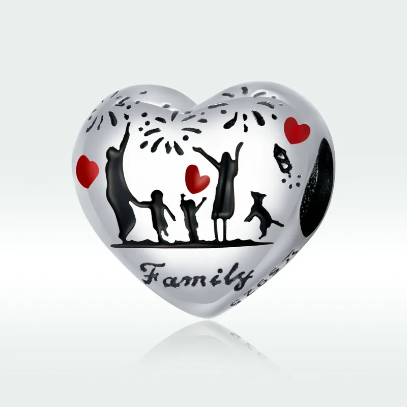 (immagine per) Charm tipo Pandora Amore familiare - SCC1634 - Visualizza 5