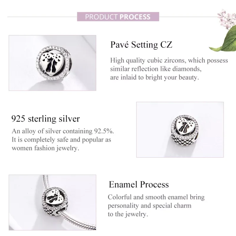(immagine per) Charm tipo Pandora Amore Gatto - SCC1188 - Visualizza 4