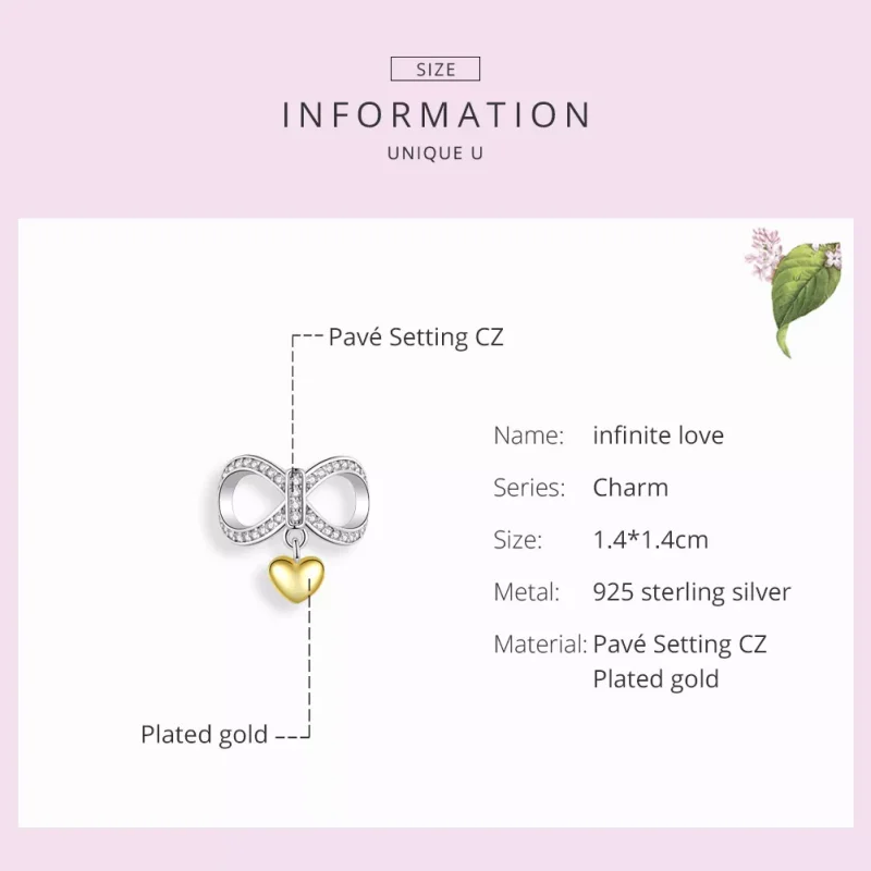 (immagine per) Charm tipo Pandora Amore infinito - SCC1300 - Visualizza 3