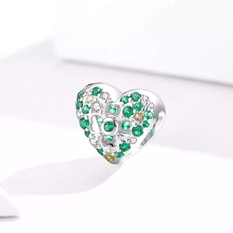 (immagine per) Charm tipo Pandora Amore Quadrifoglio - BSC301 - Visualizza 2