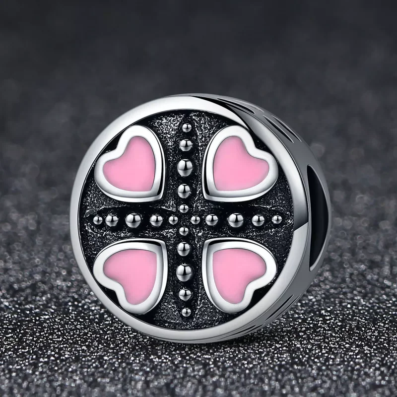 (immagine per) Charm tipo Pandora Amore rosa - SCC157 - Visualizza 2