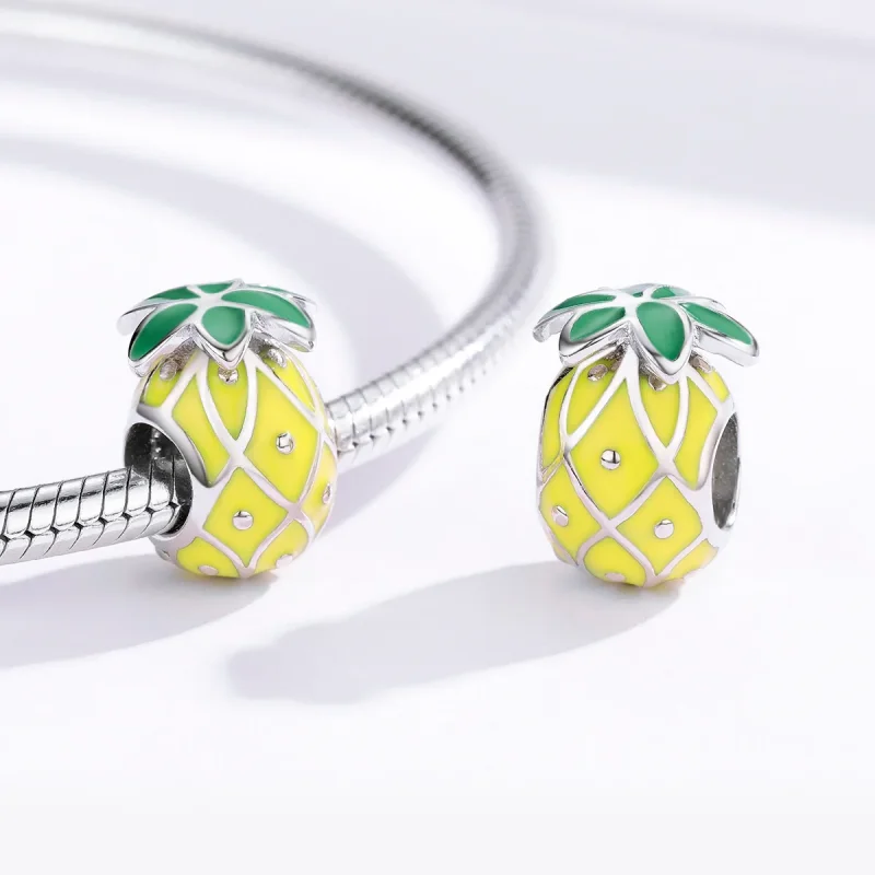 (immagine per) Charm tipo Pandora Ananas - BSC128 - Visualizza 3