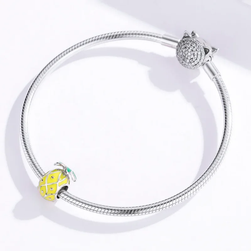 (immagine per) Charm tipo Pandora Ananas - BSC128 - Visualizza 4