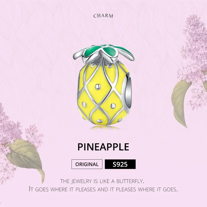 (immagine per) Charm tipo Pandora Ananas - BSC128 - Visualizza 5