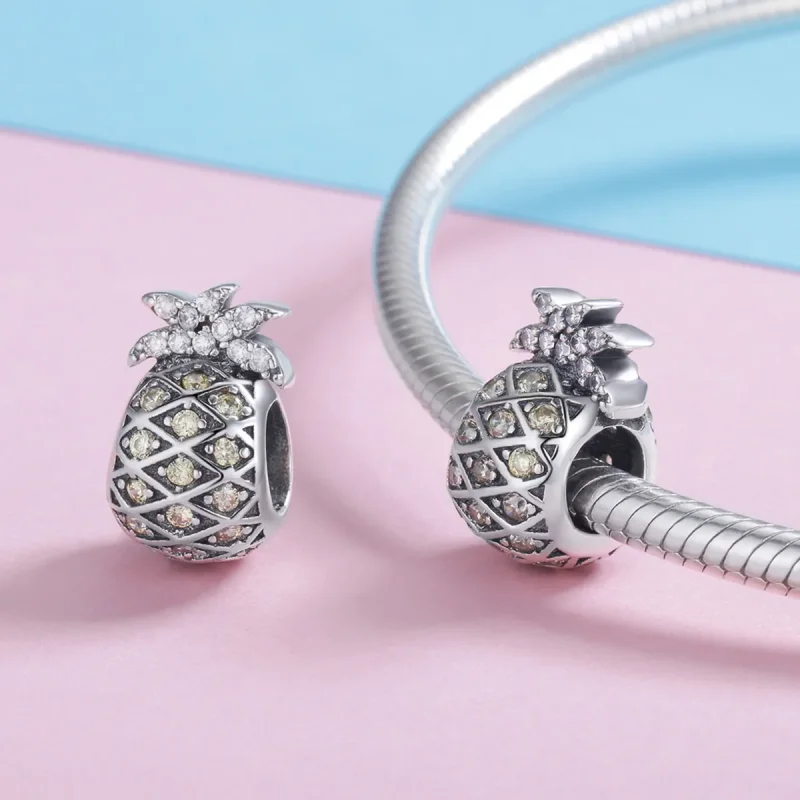 (immagine per) Charm tipo Pandora Ananas estivo - SCC936 - Visualizza 4