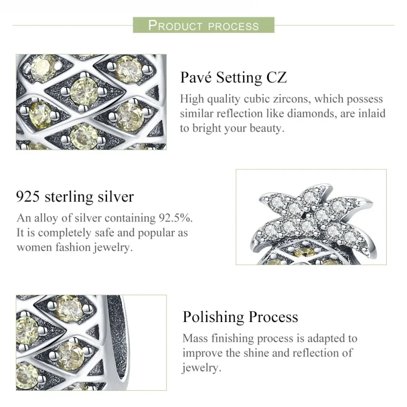 (immagine per) Charm tipo Pandora Ananas estivo - SCC936 - Visualizza 7