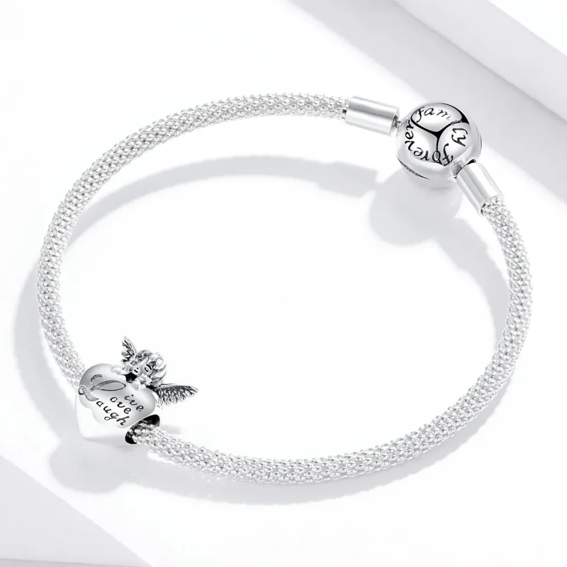 (immagine per) Charm tipo Pandora Angelo del Ringraziamento - SCC1633 - Visualizza 3