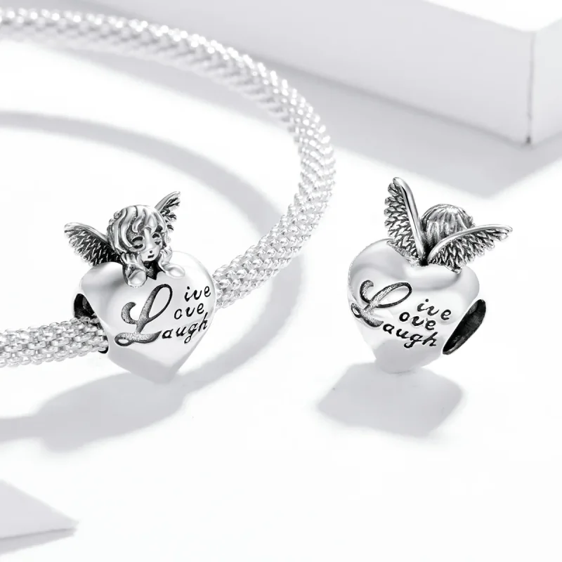 (immagine per) Charm tipo Pandora Angelo del Ringraziamento - SCC1633 - Visualizza 4