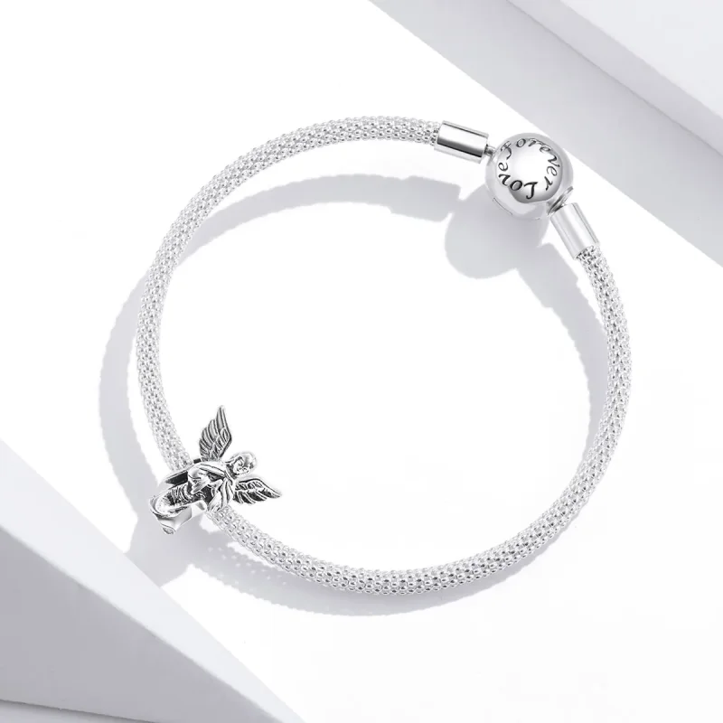 (immagine per) Charm tipo Pandora Angelo dell'Amore - BSC314 - Visualizza 3