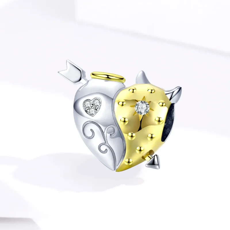 (immagine per) Charm tipo Pandora Angelo & Diavolo - BSC107 - Visualizza 2