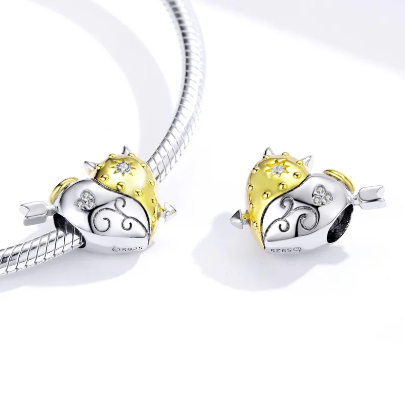 (immagine per) Charm tipo Pandora Angelo & Diavolo - BSC107 - Visualizza 4