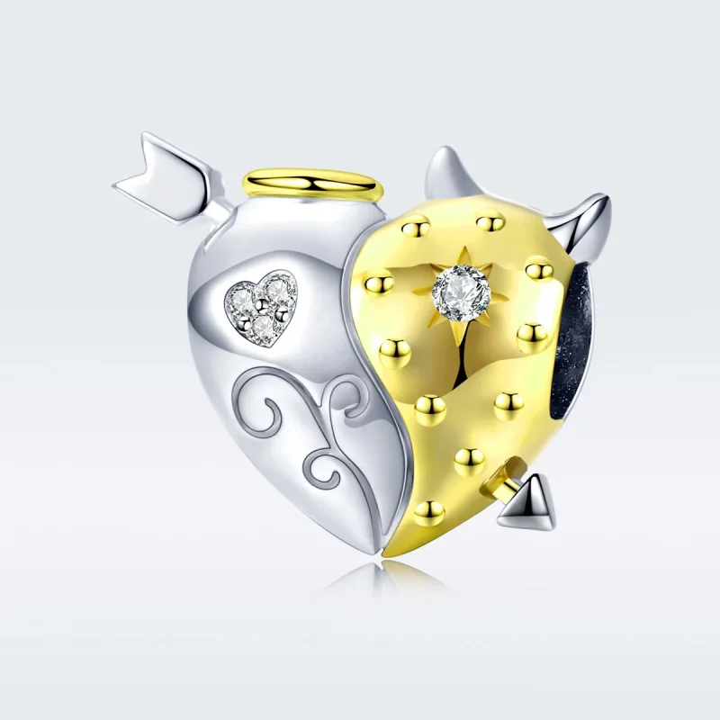(immagine per) Charm tipo Pandora Angelo & Diavolo - BSC107 - Visualizza 5