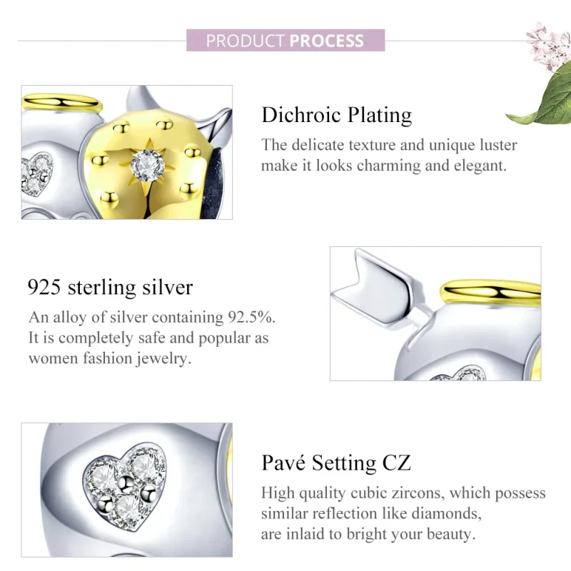 (immagine per) Charm tipo Pandora Angelo & Diavolo - BSC107 - Visualizza 8