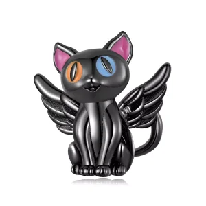 (immagine per) Charm tipo Pandora Angelo Gatto - SCC2299-BK