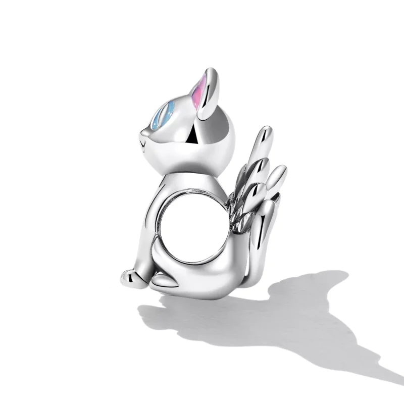 (immagine per) Charm tipo Pandora Angelo Gatto - SCC2299 - Visualizza 3