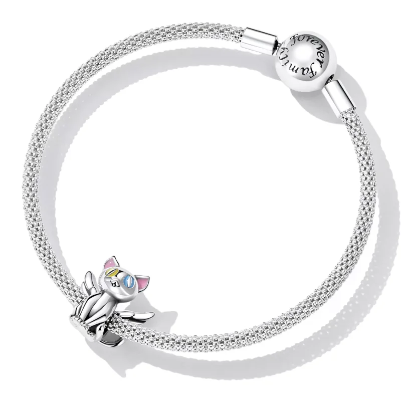 (immagine per) Charm tipo Pandora Angelo Gatto - SCC2299 - Visualizza 5
