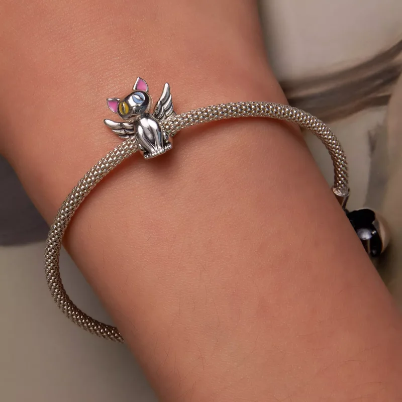 (immagine per) Charm tipo Pandora Angelo Gatto - SCC2299 - Visualizza 6