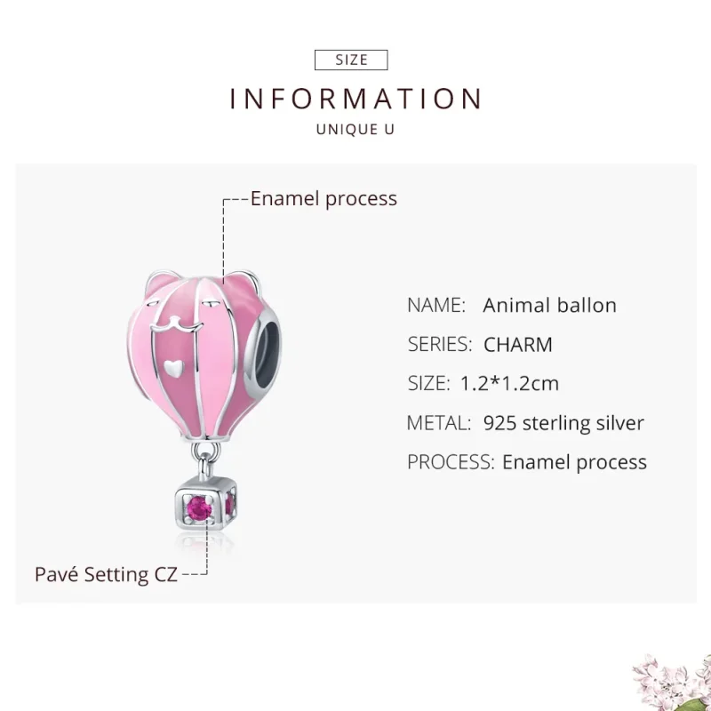 (immagine per) Charm tipo Pandora Animale Ballon - SCC1378 - Visualizza 7