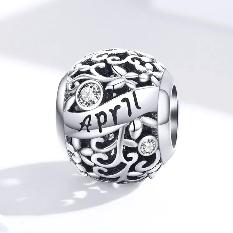 (immagine per) Charm tipo Pandora Aprile Birthstone - SCC1385-4 - Visualizza 4