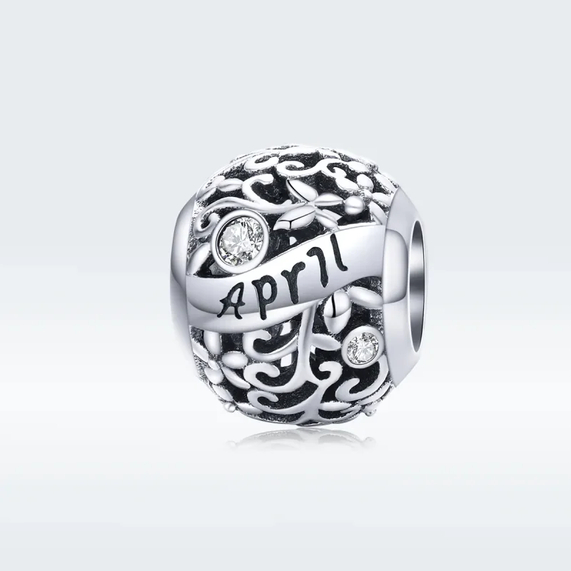 (immagine per) Charm tipo Pandora Aprile Birthstone - SCC1385-4 - Visualizza 5