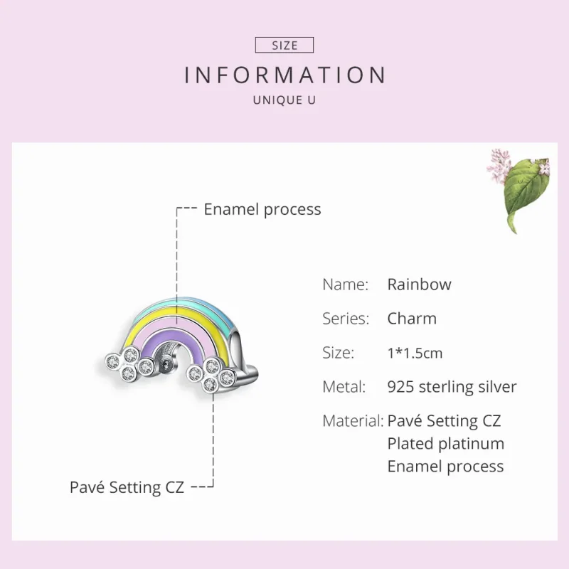 (immagine per) Charm tipo Pandora Arcobaleno - SCC1425 - Visualizza 7
