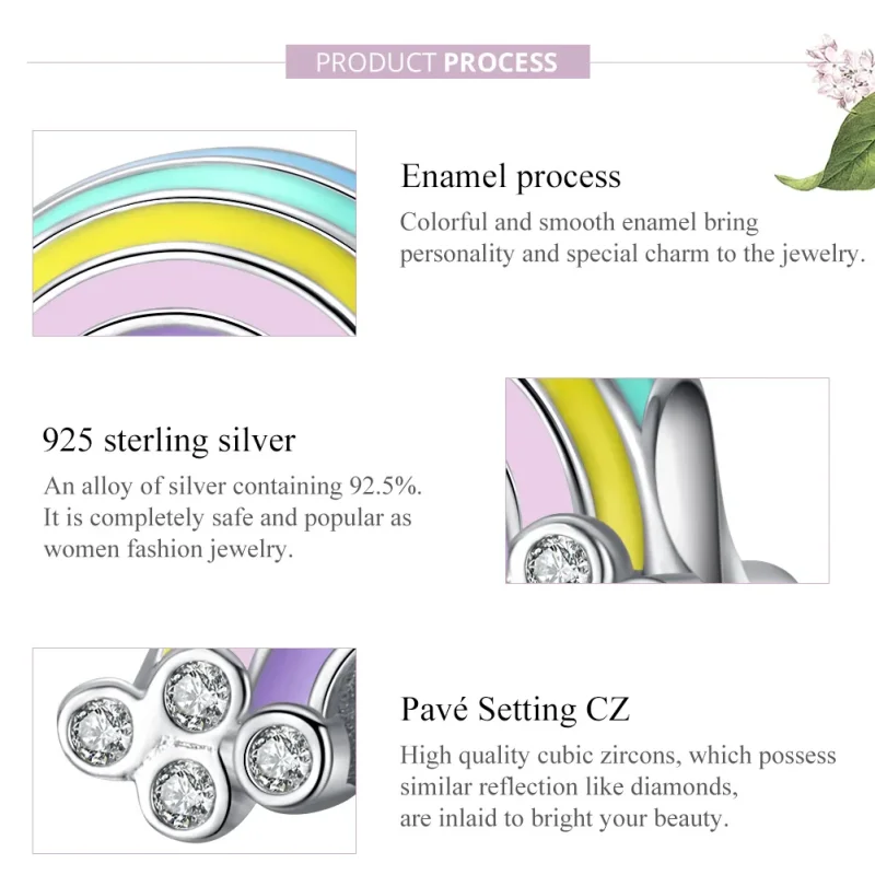 (immagine per) Charm tipo Pandora Arcobaleno - SCC1425 - Visualizza 8
