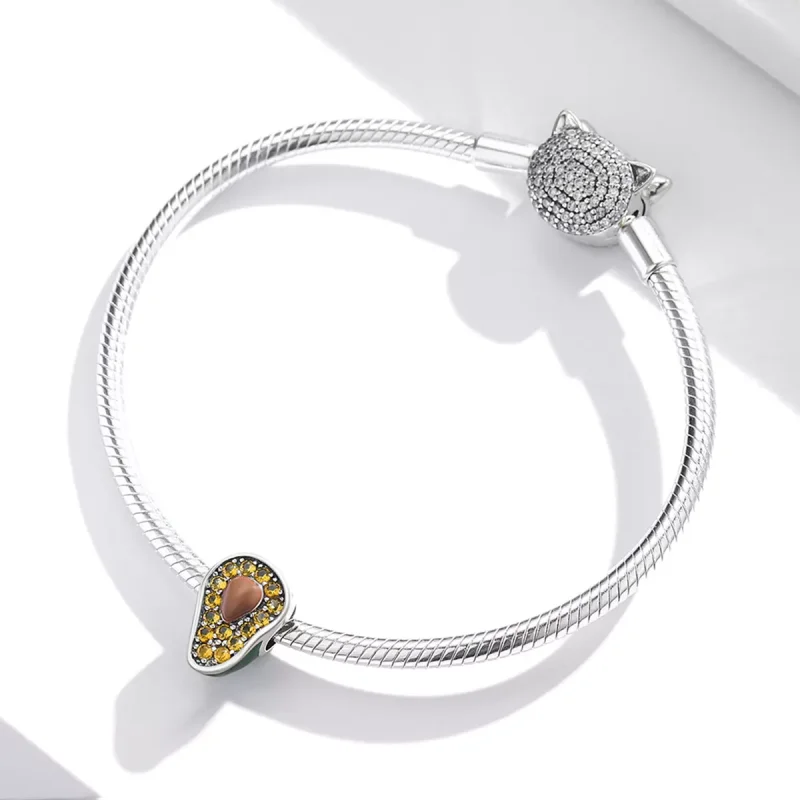 (immagine per) Charm tipo Pandora Avocado estivo - SCC1906 - Visualizza 3