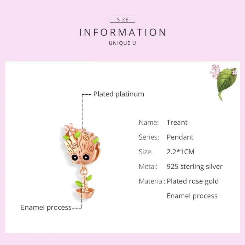(immagine per) Charm tipo Pandora Bambino Groot - BSC130 - Visualizza 6