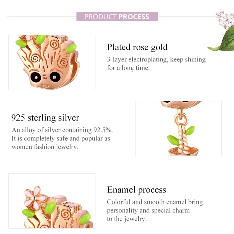 (immagine per) Charm tipo Pandora Bambino Groot - BSC130 - Visualizza 7