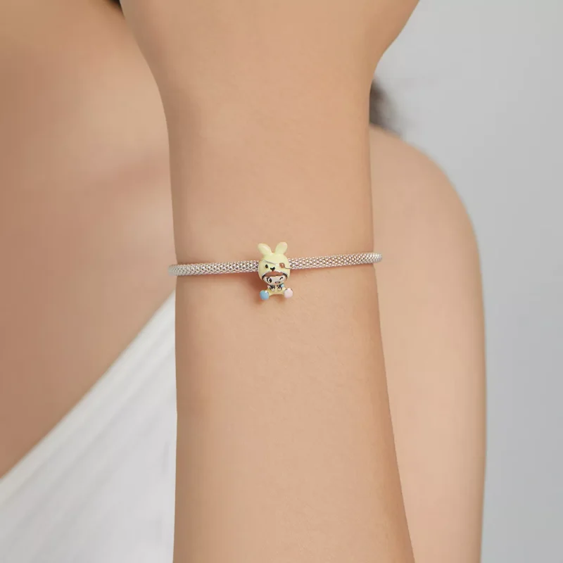 (immagine per) Charm tipo Pandora Bambola coniglietta - SCC1940 - Visualizza 5