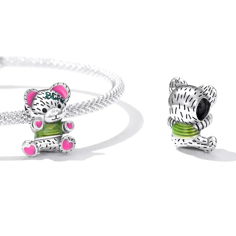 (immagine per) Charm tipo Pandora Bambola dell'orso al neon - SCC2231 - Visualizza 4