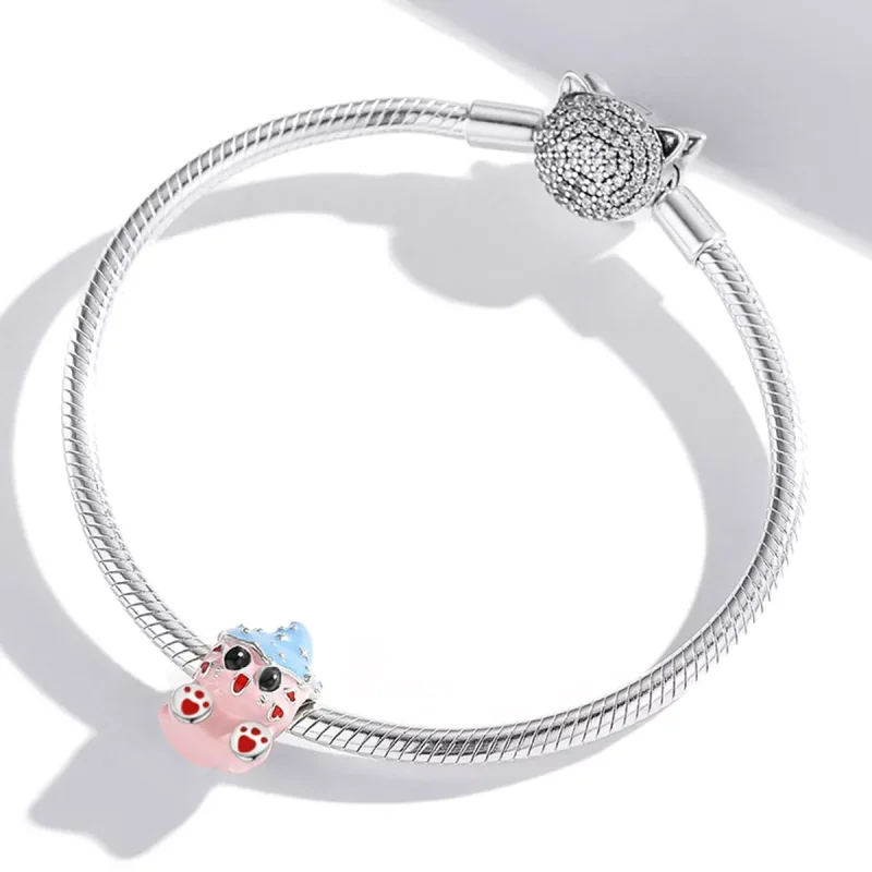 (immagine per) Charm tipo Pandora Bambola gatto carino - SCC1939 - Visualizza 4