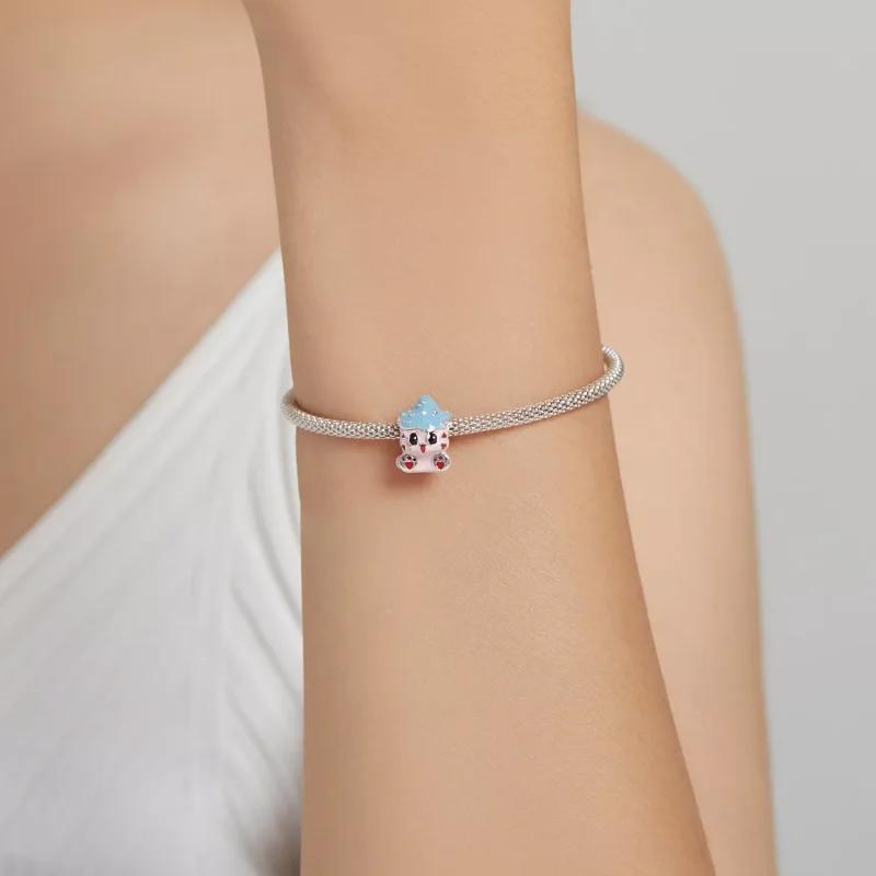 (immagine per) Charm tipo Pandora Bambola gatto carino - SCC1939 - Visualizza 5