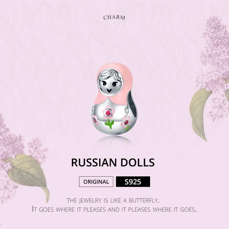 (immagine per) Charm tipo Pandora Bambole russe - SCC1435 - Visualizza 6