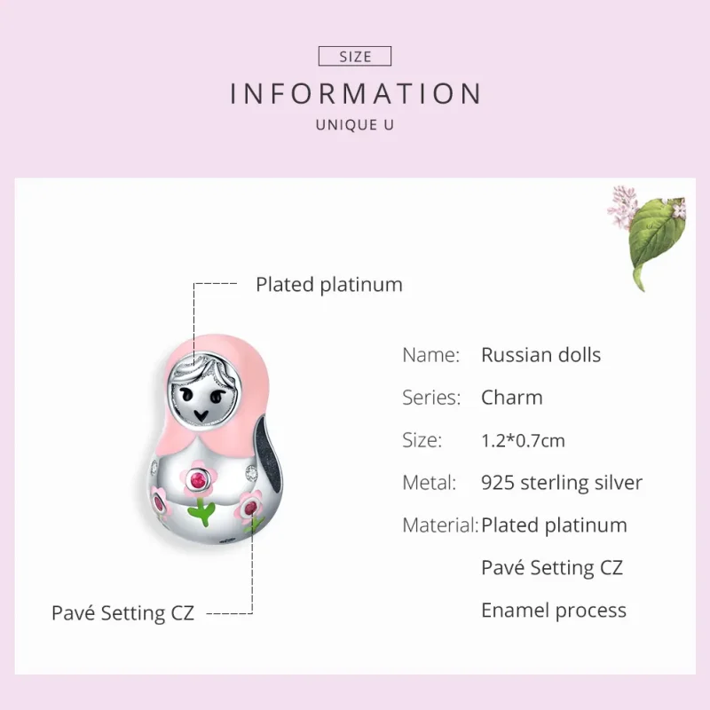(immagine per) Charm tipo Pandora Bambole russe - SCC1435 - Visualizza 7
