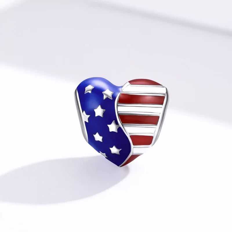(immagine per) Charm tipo Pandora Bandiera americana - BSC281 - Visualizza 4