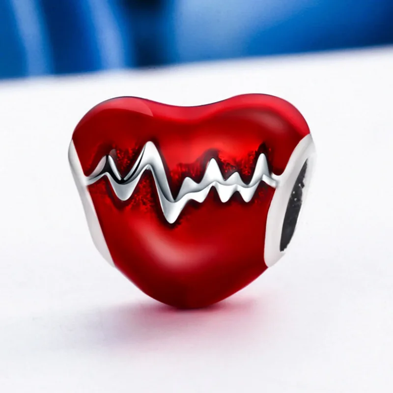 (immagine per) Charm tipo Pandora Battito cardiaco - SCC249 - Visualizza 4