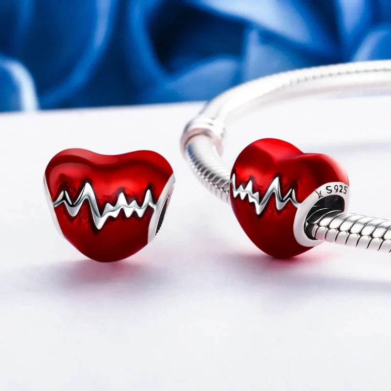 (immagine per) Charm tipo Pandora Battito cardiaco - SCC249 - Visualizza 5