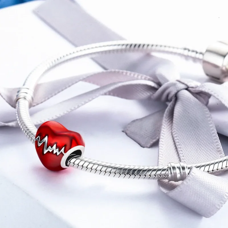 (immagine per) Charm tipo Pandora Battito cardiaco - SCC249 - Visualizza 6