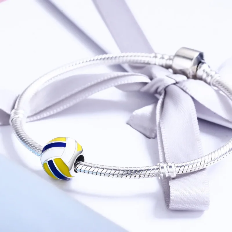 (immagine per) Charm tipo Pandora Beach volley - SCC448 - Visualizza 5