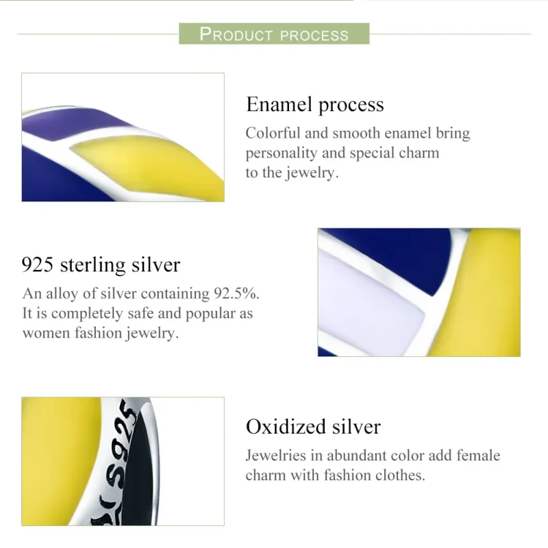 (immagine per) Charm tipo Pandora Beach volley - SCC448 - Visualizza 7