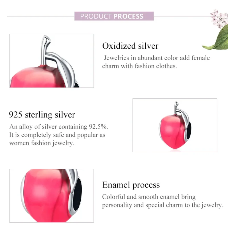 (immagine per) Charm tipo Pandora Bella pesca - SCC1834 - Visualizza 8