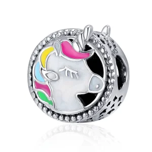 (immagine per) Charm tipo Pandora Bellissimo unicorno - SCC362