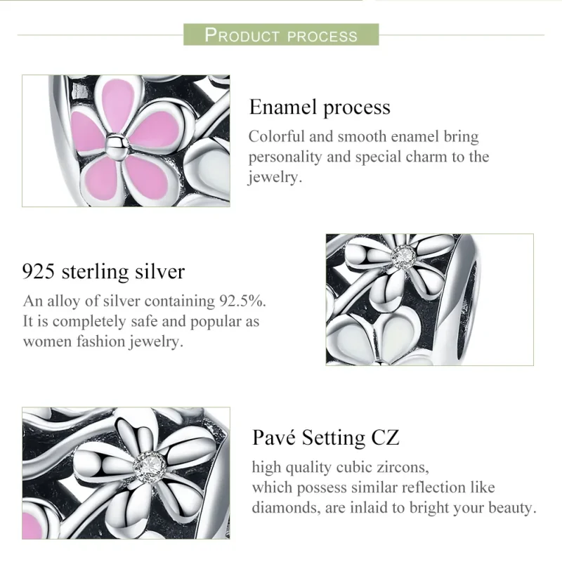 (immagine per) Charm tipo Pandora Benedizione dei fiori - SCC761 - Visualizza 7