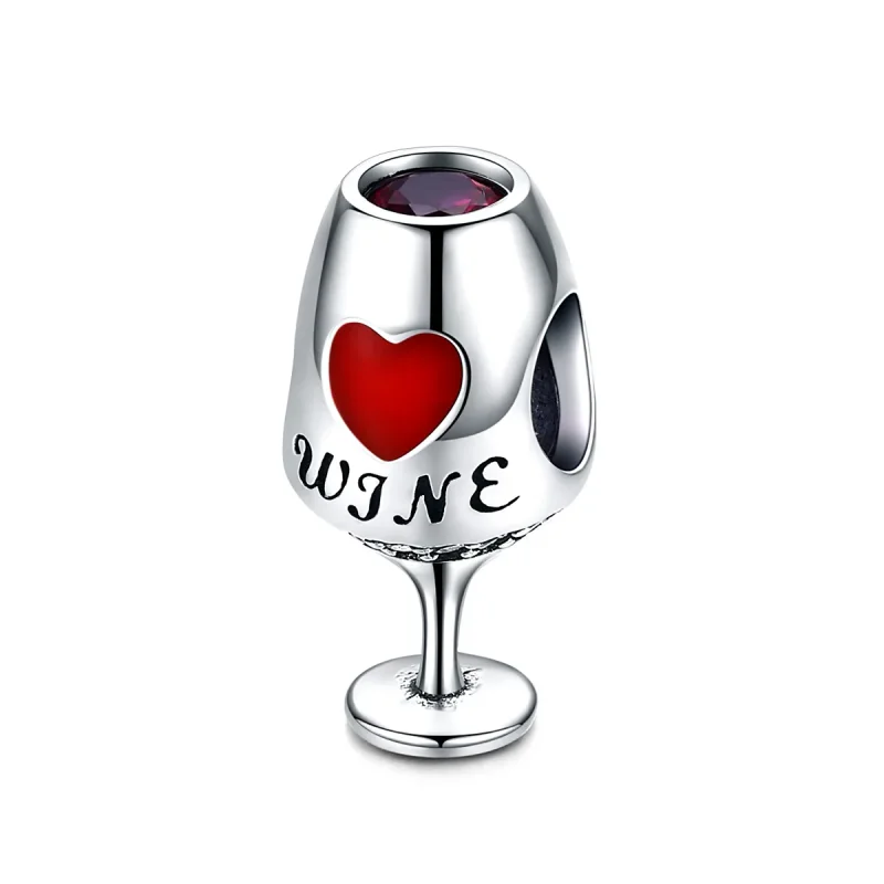 (immagine per) Charm tipo Pandora Bicchiere di vino rosso - SCC788