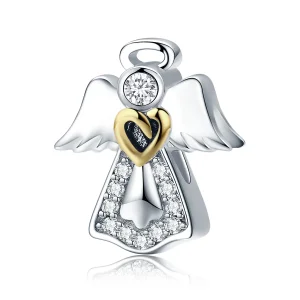 (immagine per) Charm tipo Pandora Bicolore Angelo custode - SCC747