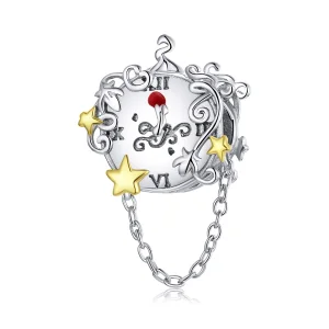 (immagine per) Charm tipo Pandora Bicolore Orologio magico - BSC406
