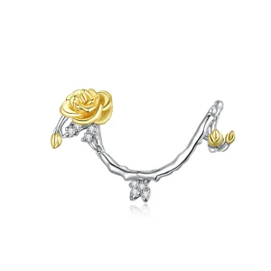 (immagine per) Charm tipo Pandora Bicolore Viti di Rose - BSC322