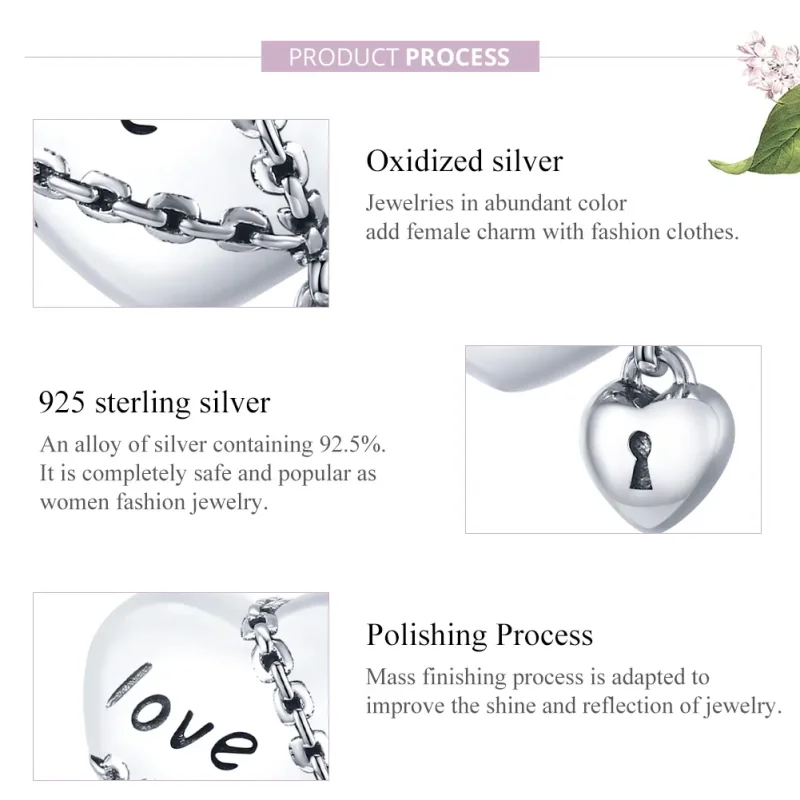 (immagine per) Charm tipo Pandora Blocco d'amore - SCC1553 - Visualizza 8