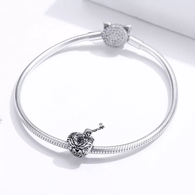 (immagine per) Charm tipo Pandora Blocco del cuore - SCC1447 - Visualizza 3